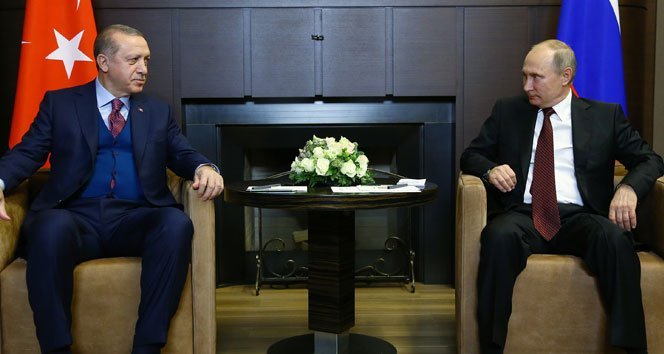 Cumhurbaşkanı Erdoğan, Rus mevkidaşı Putin ile görüştü