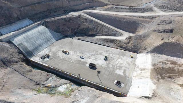 Yerköy inandık barajında çalışmalar devam ediyor