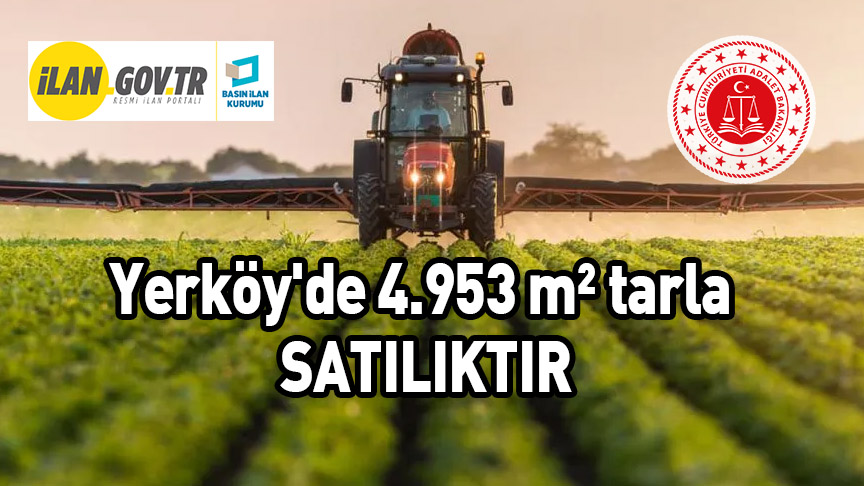 Yerköy’de 4.953 m² tarla satılıktır