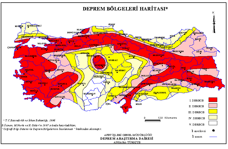 yozgat deprem riski haritası