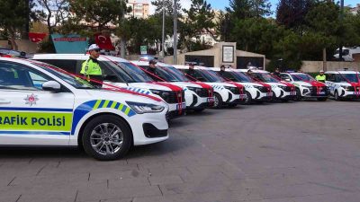 Yozgat’ta emniyet ve jandarma teşkilatlarına katılan 48 yeni araç düzenlenen