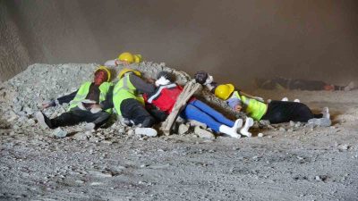 Yozgat’ta, Kayseri-Yerköy Yüksek Hızlı Tren Hattı inşaatındaki Delice köyü yakınlarında
