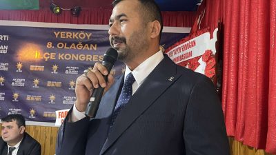 AK Parti Yerköy İlçe Başkanlığı, 8. Olağan Kongresi’ni geniş katılımla gerçekleştirdi.