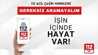 Yozgat’ta 112 Acil Çağrı Merkezi’nden yapılan açıklamada, gereksiz aramaların hayati