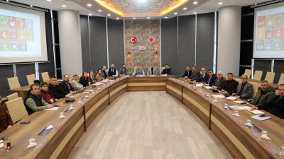 Bozok Üniversitesi Rektörü Prof. Dr. Evren Yaşar başkanlığında Rektör Yardımcıları,