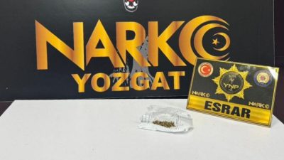 Yozgat İl Emniyet Müdürlüğü ekipleri, Narkotik Suçlarla Mücadele kapsamında yürüttükleri