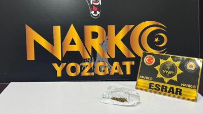 Yozgat İl Emniyet Müdürlüğü Narkotik Suçlarla Mücadele Şube Müdürlüğü ekipleri,