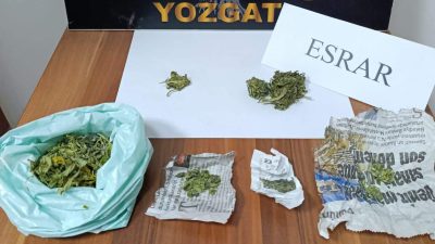 Yozgat İl Emniyet Müdürlüğü Narkotik Suçlarla Mücadele Şube Müdürlüğü ekipleri