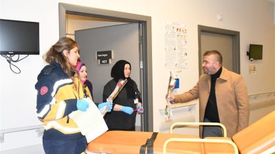 Acil Sağlık Hizmetleri Haftası kapsamında, Başhekim Uz. Dr. Mustafa Kozan,