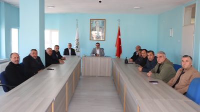 Yerköy Belediye Başkanı Av. Fatih Arslan, mahalle muhtarlarıyla Meclis Toplantı