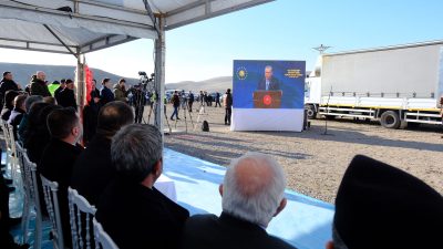 Yerköy İnandık Barajı, Cumhurbaşkanı Recep Tayyip Erdoğan’ın video konferans yöntemiyle