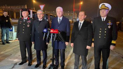 İstanbul Valisi Davut Gül, 15 Temmuz Şehitler Köprüsü’nde denetim yapan