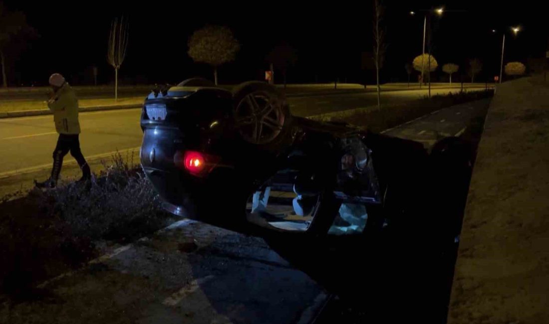 Yozgat’ta kontrolden çıkan otomobilin