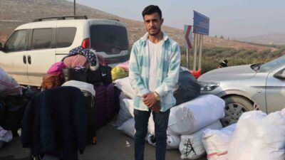Hatay'daki Cilvegözü Sınır Kapısı'ndan ülkesine dönen 19 yaşındaki Yusuf Almir,