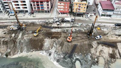 Samsun'da 3,137 milyon TL maliyetle başlatılan 'Mert Irmağı Islah Projesi'nde