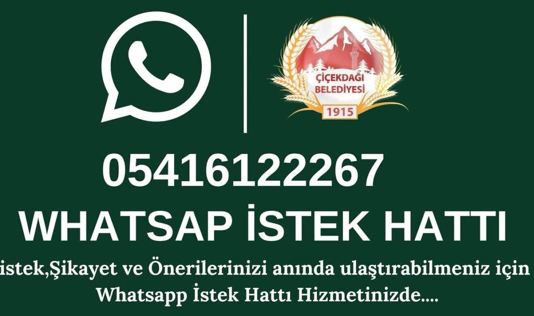 Çiçekdağı Belediye Başkanı Hasan Hakanoğlu, vatandaşların dilek, istek ve şikayetlerini