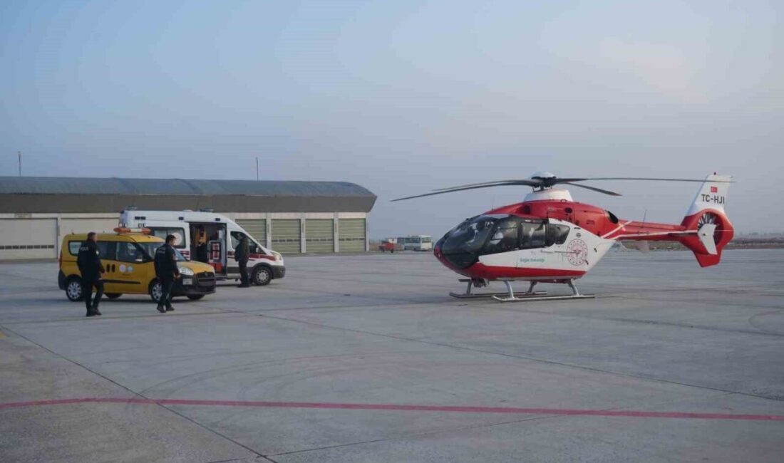 Ambulans helikopter bir günlük bebek için havalandı Muş'ta doğan ve sağlık