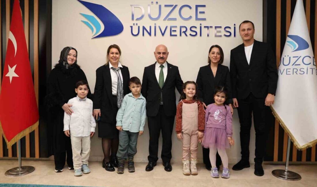 Düzce Üniversitesi Anaokulu öğrencileri, Rektör Prof. Dr. Nedim Sözbir'in Masal
