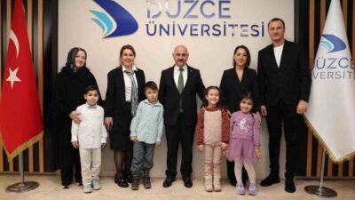 Düzce Üniversitesi Anaokulu öğrencileri, Rektör Prof. Dr. Nedim Sözbir'in Masal