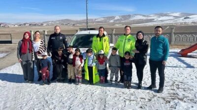 Ağrı Diyadin İlçe Emniyet Müdürlüğü, Diyadin Kardelen Anaokulunda trafik güvenliği