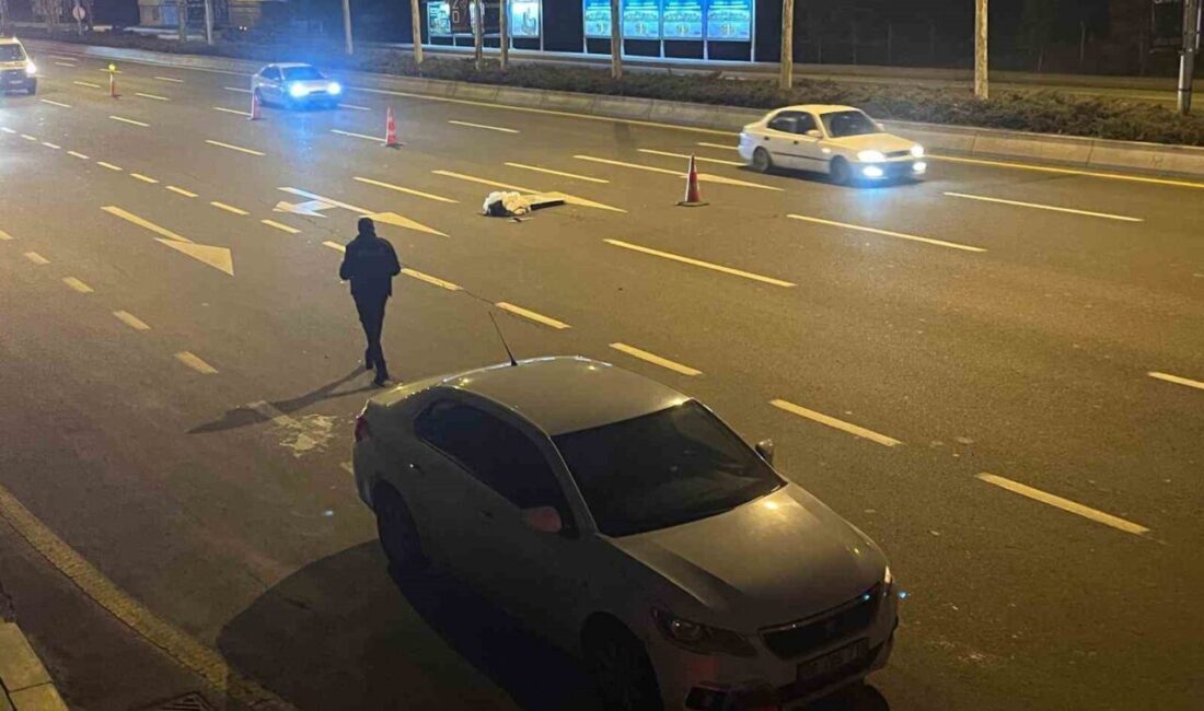 Ankara'da gece saatlerinde araçtan atlayan İ.Ö., başka bir aracın çarpması