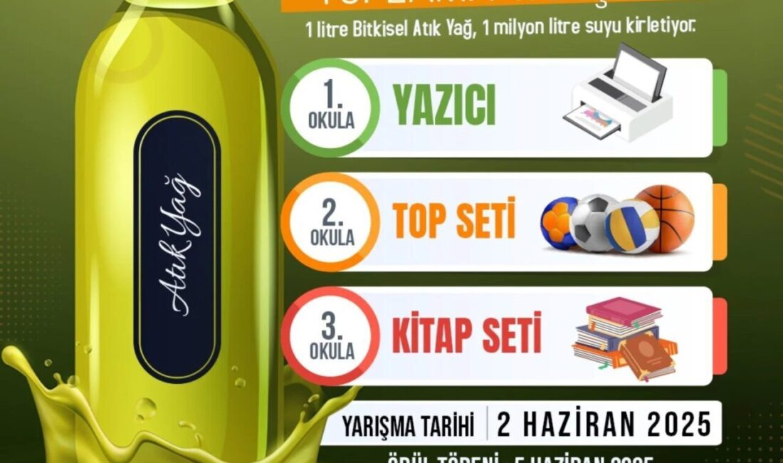 Samsun'da Atakum Belediyesi, bitkisel atık yağ toplama yarışması süresini 2