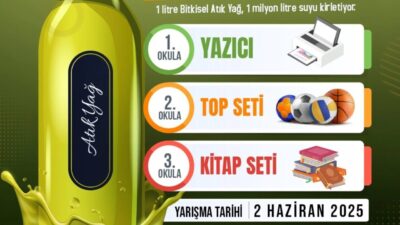 Samsun'da Atakum Belediyesi, bitkisel atık yağ toplama yarışması süresini 2