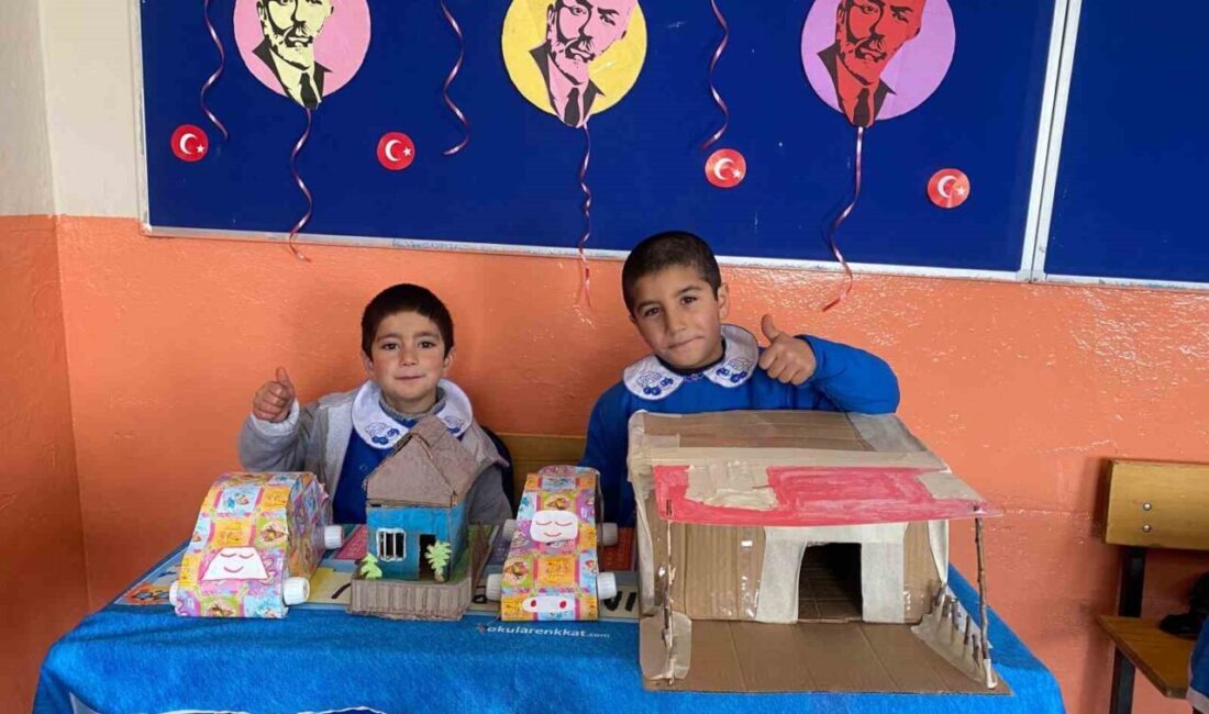 Atık malzemelerle hayallerini gerçekleştiriyorlar Diyadin İlçesi'nde Altınkilit köyü