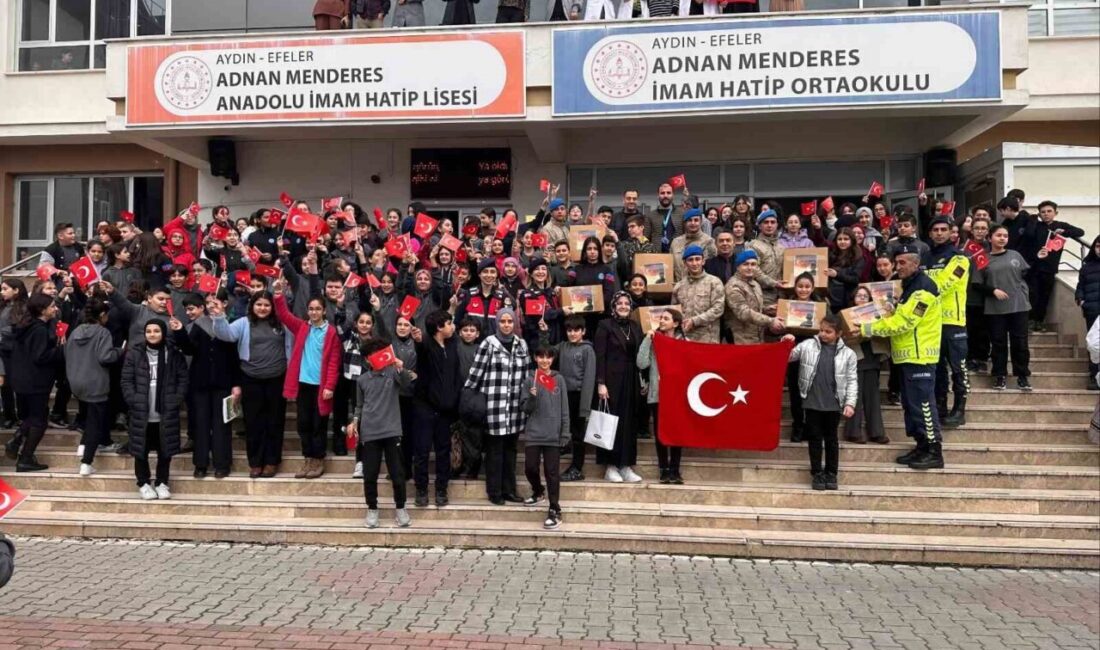 Atkılar Mehmetçikler için örüldü Aydın'ın Efeler ilçesindeki lise