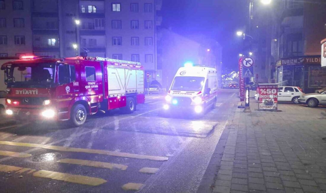 Sivas'ta Mevlana Mahallesi'nde meydana gelen tek taraflı trafik kazasında N.K.