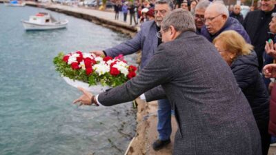 Ayvalık'ta Cunda Adası'nda yapılan mübadele anma töreninde Türkçe ve Yunanca