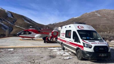 Van'ın Bahçesaray ilçesinde tedavi gören 36 yaşındaki hamile kadın, ambulans