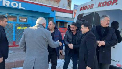 MHP Kars İl Başkanı Tolga Adıgüzel, Digor ziyaretinde esnafları ziyaret