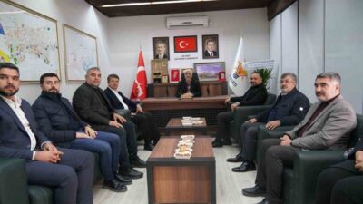 Belediye Başkanı Abdurrahman Tutdere, CHP İl Başkanı Engin Doğan ile