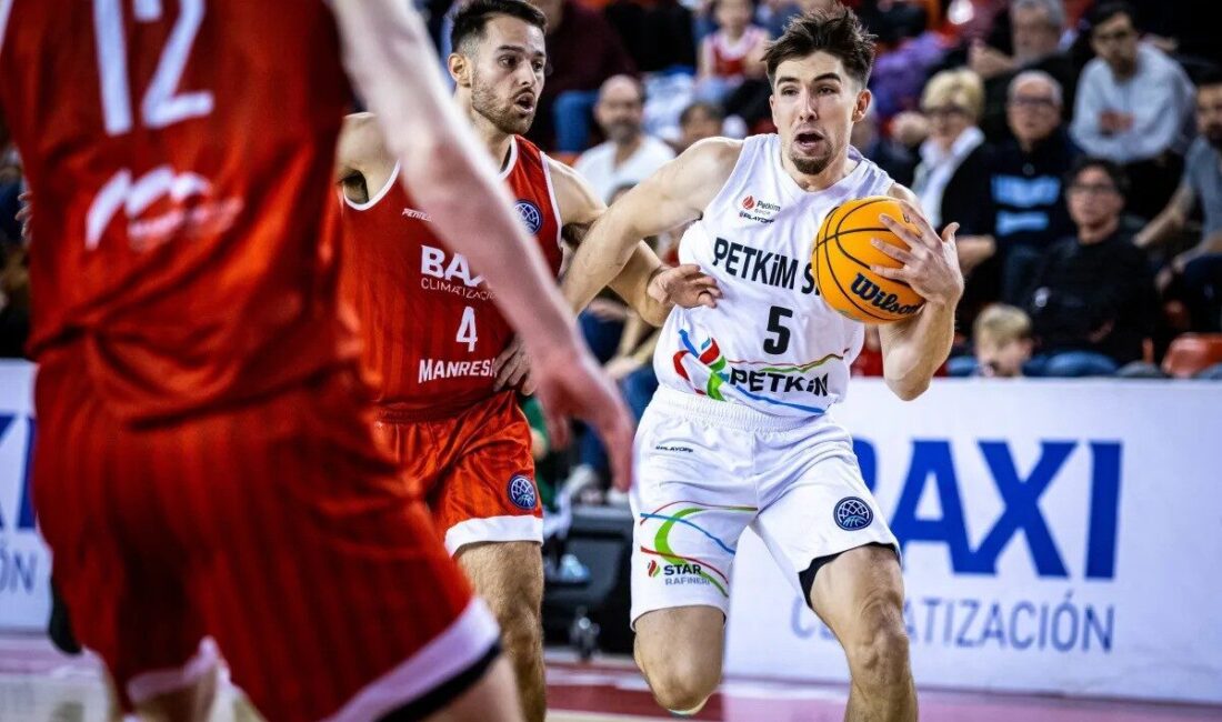 Aliağa Petkimspor, Basketbol Şampiyonlar Ligi'nde deplasmanda Manresa'ya yenilerek ikinci maçına