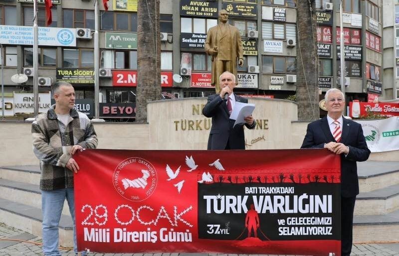 BTTDD Edremit Şubesi, Türk kimliğine karşı direnişini "Toplumsal Dayanışma ve