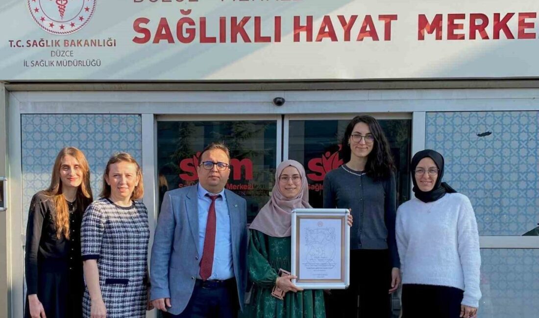 Bebek Dostu Sağlıklı Hayat Merkezi unvanını aldı Düzce Merkez Sağlıklı Hayat