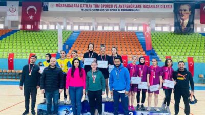 Elazığ'da gerçekleşen Okul Sporları Masa Tenisi Grup Müsabakalarında başarı elde