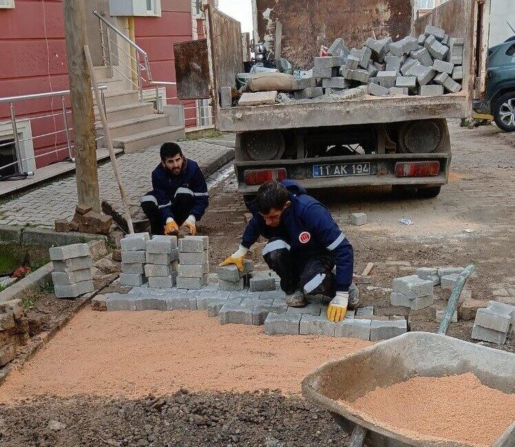 Bilecik’te alt ve üst yapı çalışmaları sürüyor Bilecik Belediyesi Fen İşleri