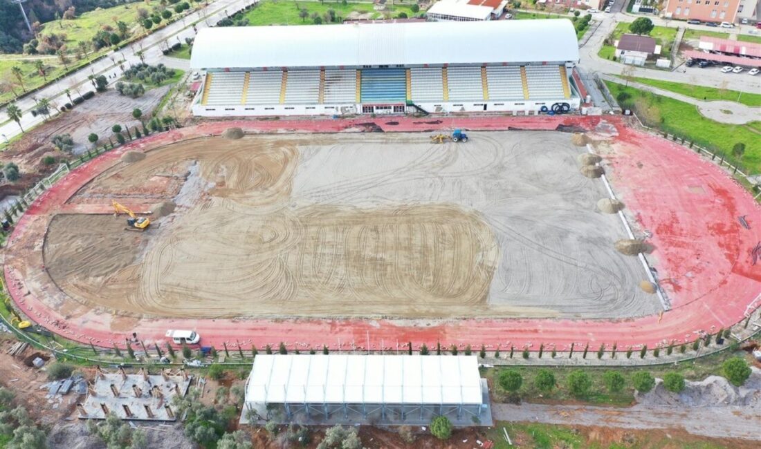 Binali Yıldırım Stadyumu’nda yenileme çalışmaları devam ediyor Gençlik ve Spor İl