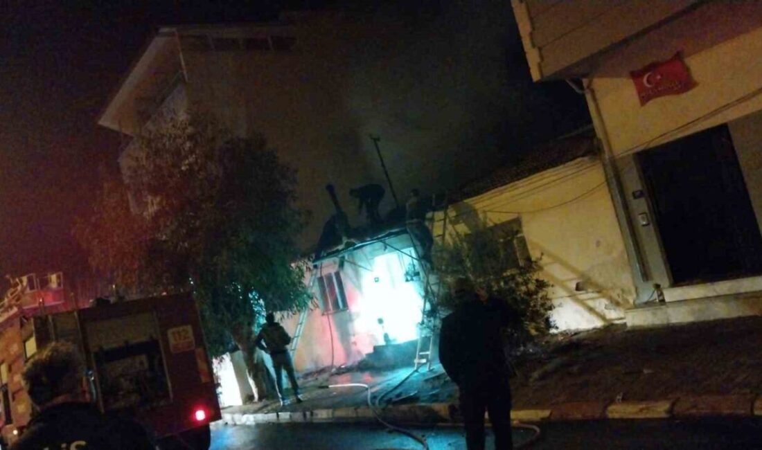 Buharkent’teki yangın korkuttu Aydın'ın Buharkent ilçesindeki müstakil