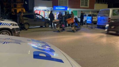 Bursa'da gece saatlerinde tekel bayiye silahla giren 2 şüpheli, içki