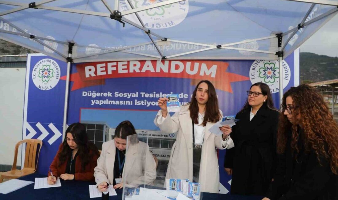 Muğla Büyükşehir Belediyesi, Düğerek Sosyal Tesisleri ve Spor Salonu'nda düğün