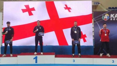 Fatih Şen, Sakarya Büyükşehir Belediyesi karate sporcusu, Gürcistan'da düzenlenen Karate