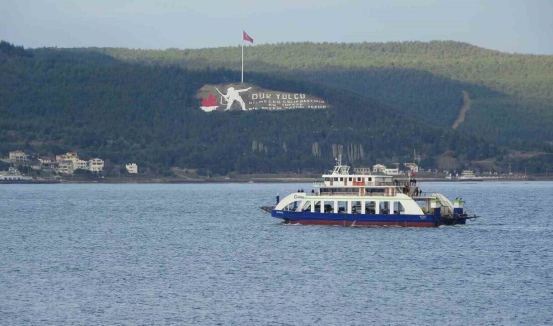 Çanakkale'de hava koşulları seferleri iptal etti. Gestaş Deniz Ulaşım AŞ'nin