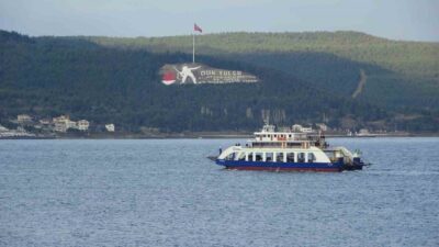 Çanakkale'de hava koşulları seferleri iptal etti. Gestaş Deniz Ulaşım AŞ'nin
