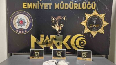 Çanakkale’de yapılan operasyonda 1 kilo 50 gram metamfetamin ele geçirildi.