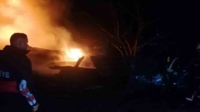 Çan ilçesine bağlı Terzialan beldesinde Mehmet Orta'ya ait bir evin