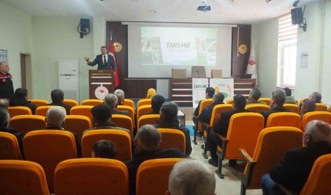 Amasya'da tarım sigortaları hakkında bilgilendirme toplantısı düzenlendi. İl Tarım ve