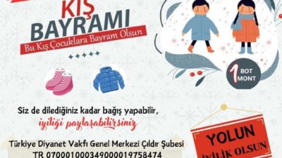 Çıldır İlçe Müftülüğü ve Türkiye Diyanet Vakfı, "Bu Kış Çocuklara
